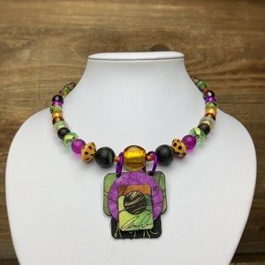 Eclectic Art Bead Collar Necklace